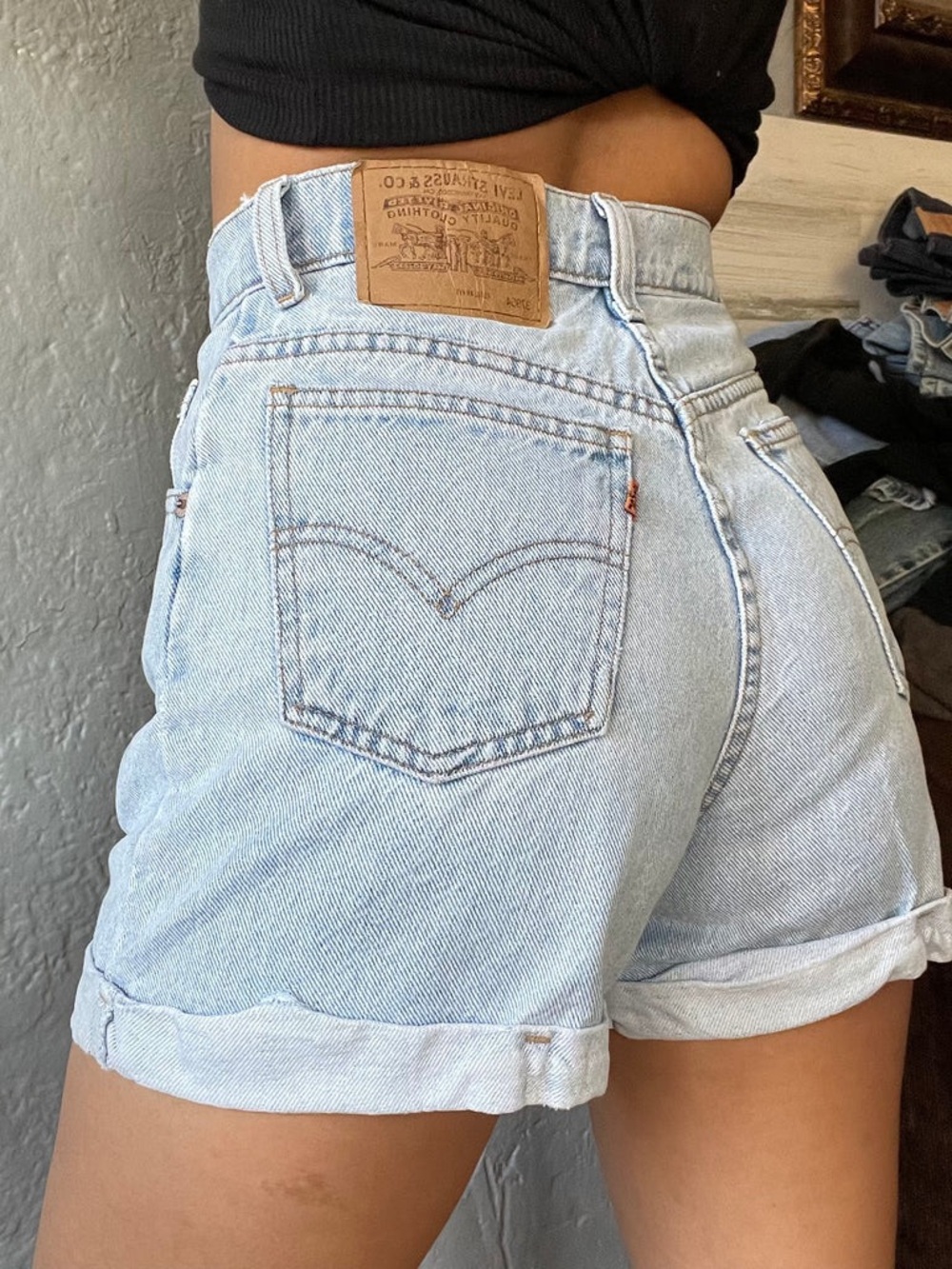 Levi’s • Vintage 954 Orange Tab High Waisted Shorts
